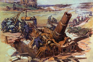 World War I. 370-mm mortar