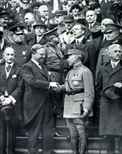 Réception, à New York, du maréchal Foch, le 28 octobre 1921
