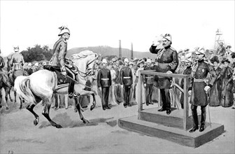 King Edward VII of England on a voyage to Gibraltar (1903)