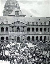 A Paris, les cendres de Rouget de Lisle transférées aux Invalides (1915)