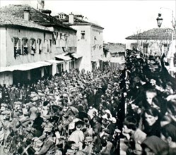 Greece. War of the Balkans. The occupation of Janina by the Greek army of Epiria (1913)