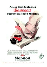 Advertisement for "Mobiloil" (1929)