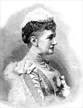 Portrait de la reine Louise de Danemark in "Le Journal illustré" du 16-10-1898