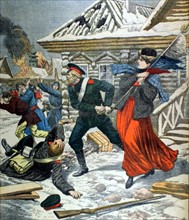 Russo-Japanese War. Attack on Vladivostock by the Japanese (1904)