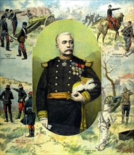 Portrait du général Jamont et rappel de ses principaux faits d'armes du 19-7-1896