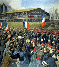 Révolte des Boxers. A Marseille, départ des troupes pour la Chine du 26-8-1900