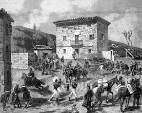 Guerre carliste en Espagne In "Le Monde illustré" du 4-4-1874