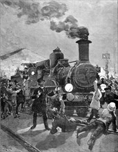 General Boulanger leaving for Villeneuve-St-Georges (1887)