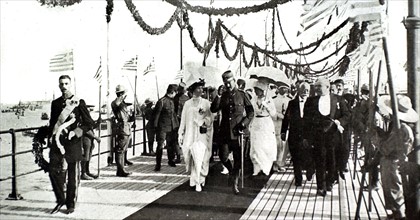 King Constantine of Greece's triumphal return to Athens (1913)