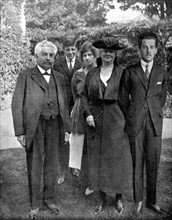 Mr. Millerand, President of the French Republic, his wife and three of their children (1920)