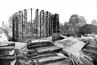Construction of the Métropolitain in Paris (1906)