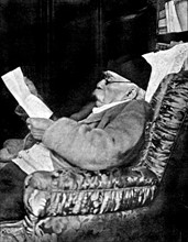 Portrait de Georges Clemenceau après l'attentat du 19 février 1924