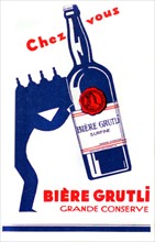 Publicité pour la bière Grutli