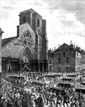 Catastrophe at the Marneval ironworks, in Saint-Dizier (1883)