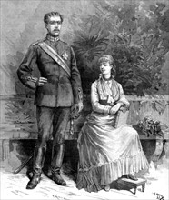 Le prince Oscar-Gustave-Adolphe et la princesse Sophie-Victoria (1881)