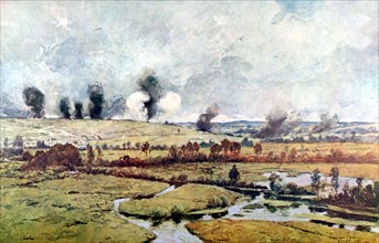 Flameng, La vallée de la Somme près de Curlu, 1916