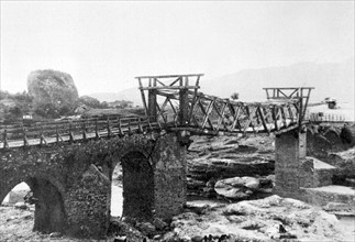 Albanie. Pont à Premeti (1925)