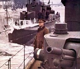 World War II. The Hungarian army guarding the Danube (1941)