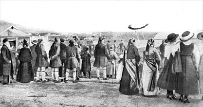 Habitants de Salonique au camp franco-anglais de Zeinitlik (1915)