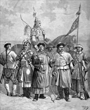 Les uniformes de l'armée chinoise in "Le Journal illustré" (1883)