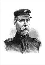 L'amiral Sampson, commandant la flotte américaine in "Le Journal illustré" (1898)