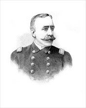 L'amiral Dewey, commandant la flotte américaine in "Le Journal illustré" (1898)