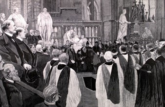 In London, Gladstone's funeral at Westminster (1898)