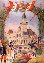 Pavillon de la Hongrie à l'exposition universelle de Paris, du 11 mars 1900