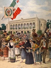 Pavillon du Mexique à l'exposition universelle de Paris, du 2 septembre 1900