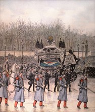 Funérailles de l'ex-empereur du Brésil, Dom Pedro, à Paris, du 26 décembre 1891