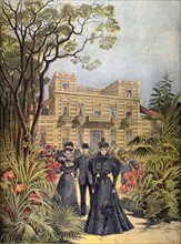 The dowager empress of Russia on a visit to Provence (1896)