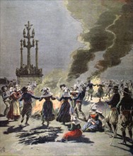 Les feux de la Saint-Jean en Bretagne, du 1 juillet 1893