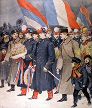 St. Petersbourg visit of the cadets of the Saint-Cyr academy, in "Le Petit journal", 1-22-1899