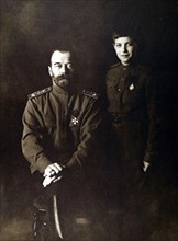 Le tsar Nicolas II et le grand-duc héritier (1916)