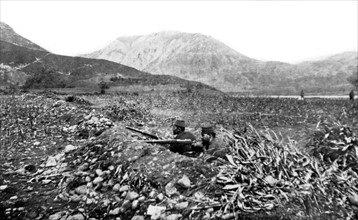 Turkish trenchs of Berana, at the Turkish-Montenegrin border (1912)
