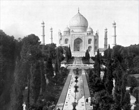 Le Taj Mahal à Agra (16 février 1910)