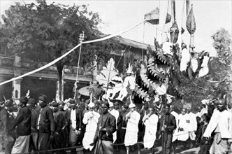 Funérailles de Norodom 1er, roi du Cambodge, à Pnom-Penh (1906)