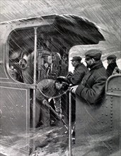 Prince Ferdinand of Bulgaria traveling by train from London to Paris (1905)