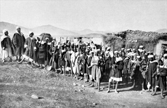 Guerre du Rif, Maroc (1922).
La garde du DarChaief des Abadda