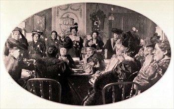 In Paris, a session of the Women's International Council, under the presidency of Lady Aberdeen,  1906