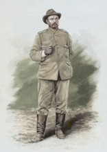 Guerre du Transvaal.
Portrait de Louis Botha, chef boer, en 1900.