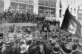 Guerre du Transvaal.
Arrivée du président Krüger à Marseille, en 1900.