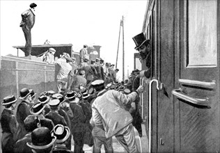 Boer War.
Arrival of President Krüger in Marseilles, in 1900.
