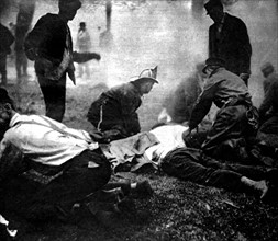 Fire of the Colombus prison, Ohio, where 320 prisoners were killed (1930)