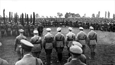 Rassemblement des "Casques d'acier" au champ de manoeuvres de Coblence, en 1930.