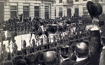 Wilhelm II visiting Brussels, 1910