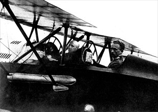 Première Guerre Mondiale.
Raid d'avions italiens sur Vienne, en Autriche (9 août 1918).