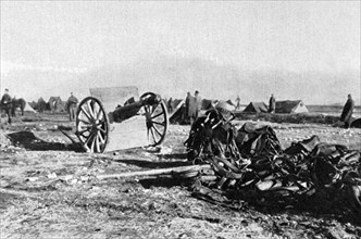 Première Guerre Mondiale.
Les Serbes à Scutari, en Albanie (1916).