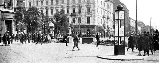 A Varsovie, le coup de force du maréchal Pilsudski, le 12 mai 1926.