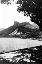 La baie de Rio de Janeiro au Brésil, en 1926.